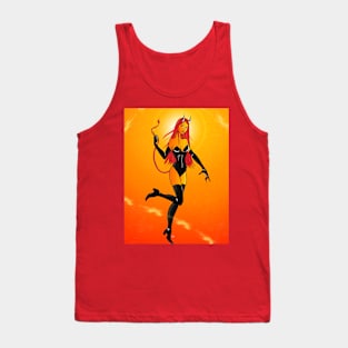 Devil Girl Pin Up Tank Top